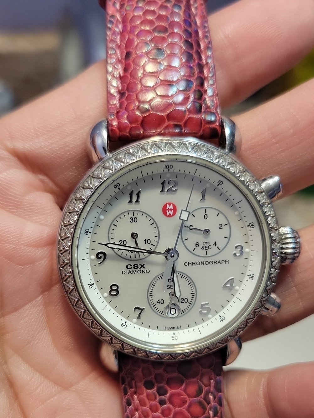 New Band Michele Watch In Like New Co Dition